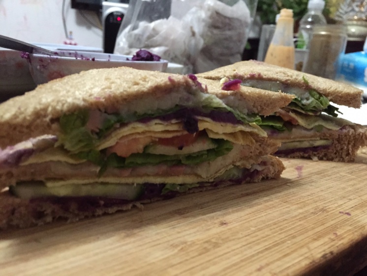 火腿煎蛋三文治