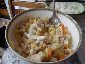 鸡肉土豆蔬菜沙拉（石记）的做法 步骤5