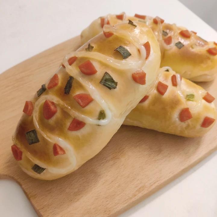 香葱火腿肉松面包
