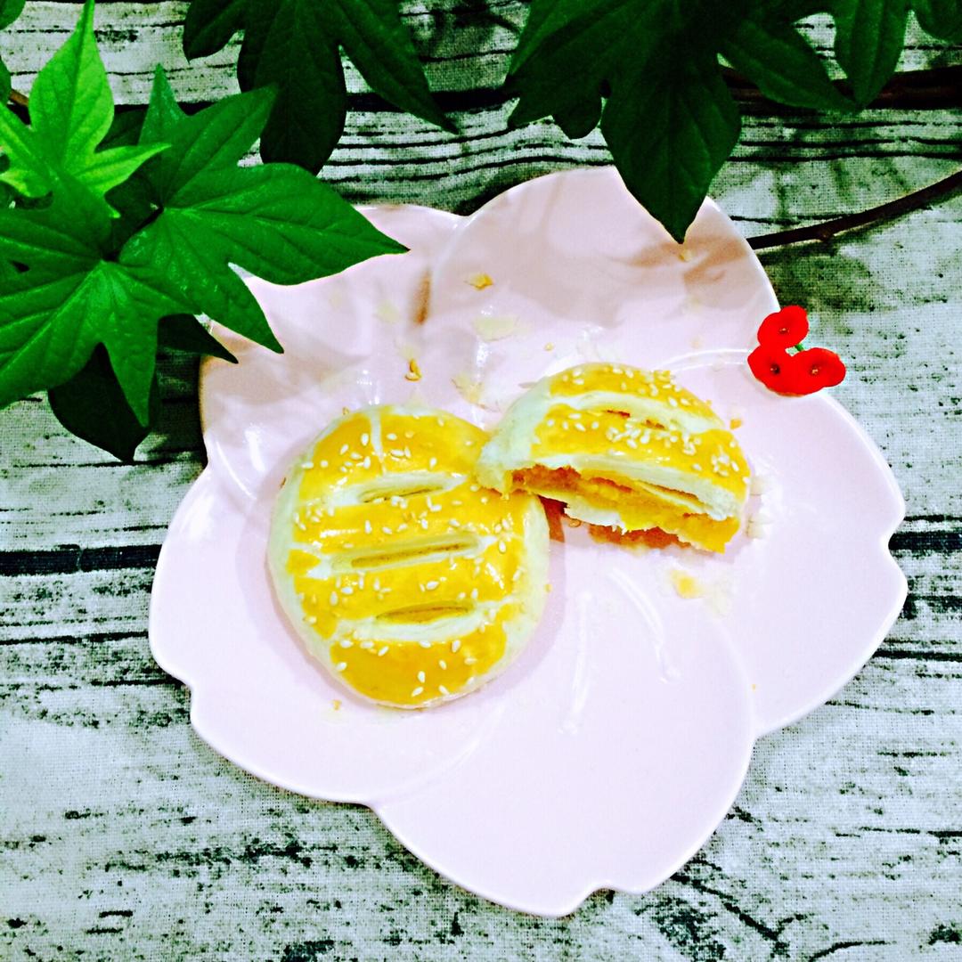 老婆饼（金沙奶黄馅）
