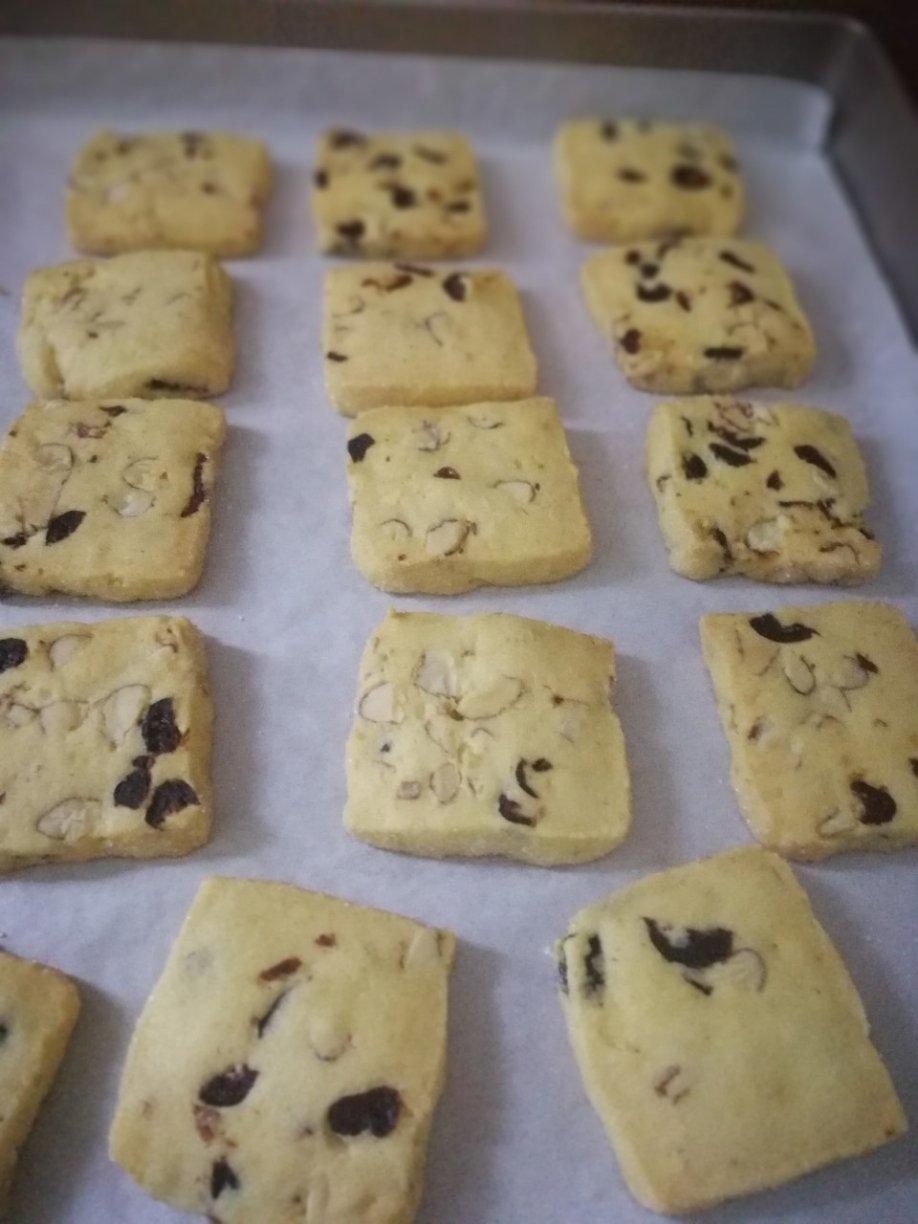 高配版蔓越莓饼干——砂糖蔓越莓杏仁酥饼/烘焙视频饼干篇6