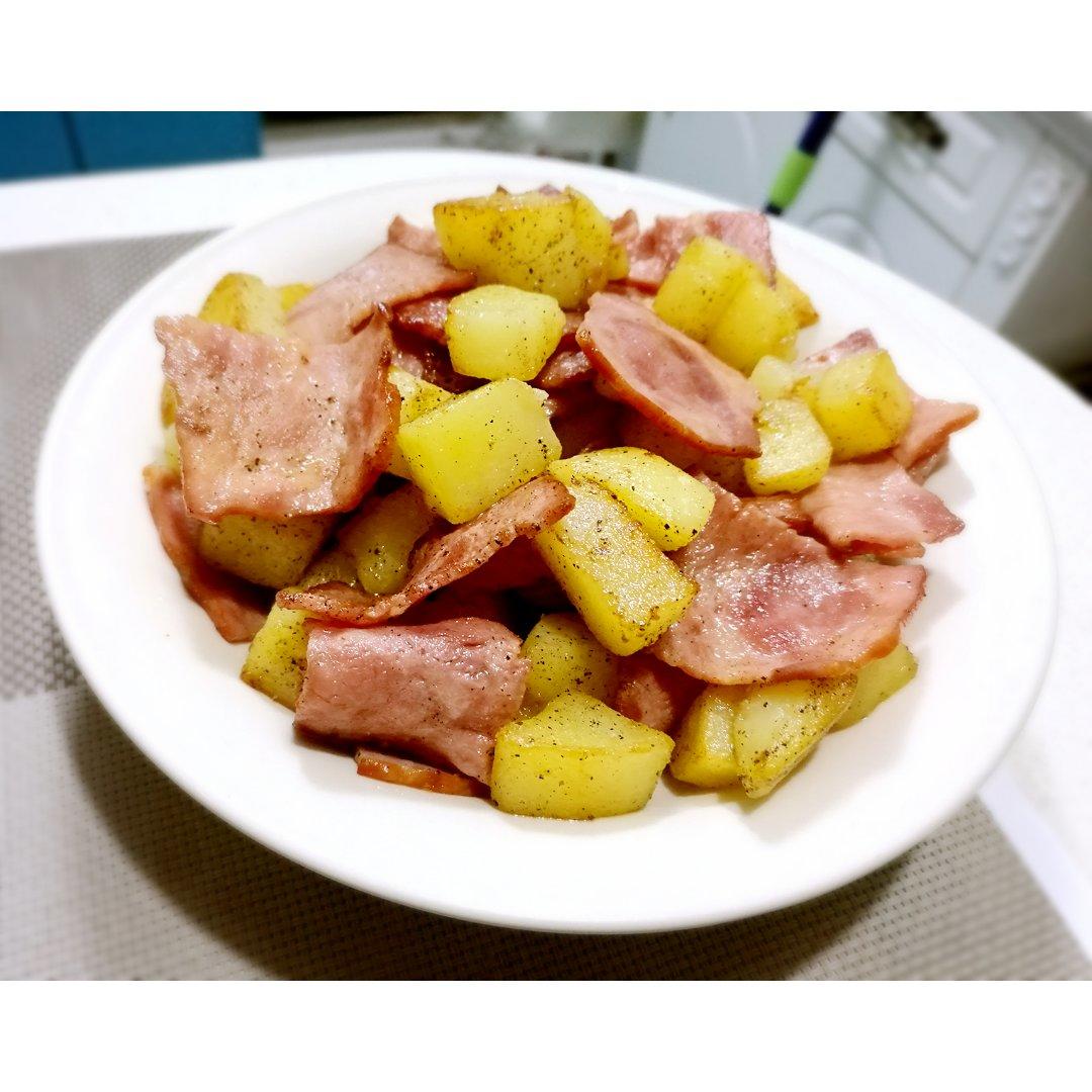 伍将军做的超级快手菜:培根炒土豆