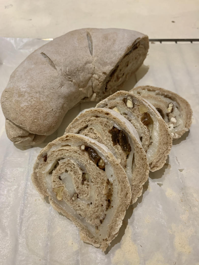 麻薯核桃夹心软欧包