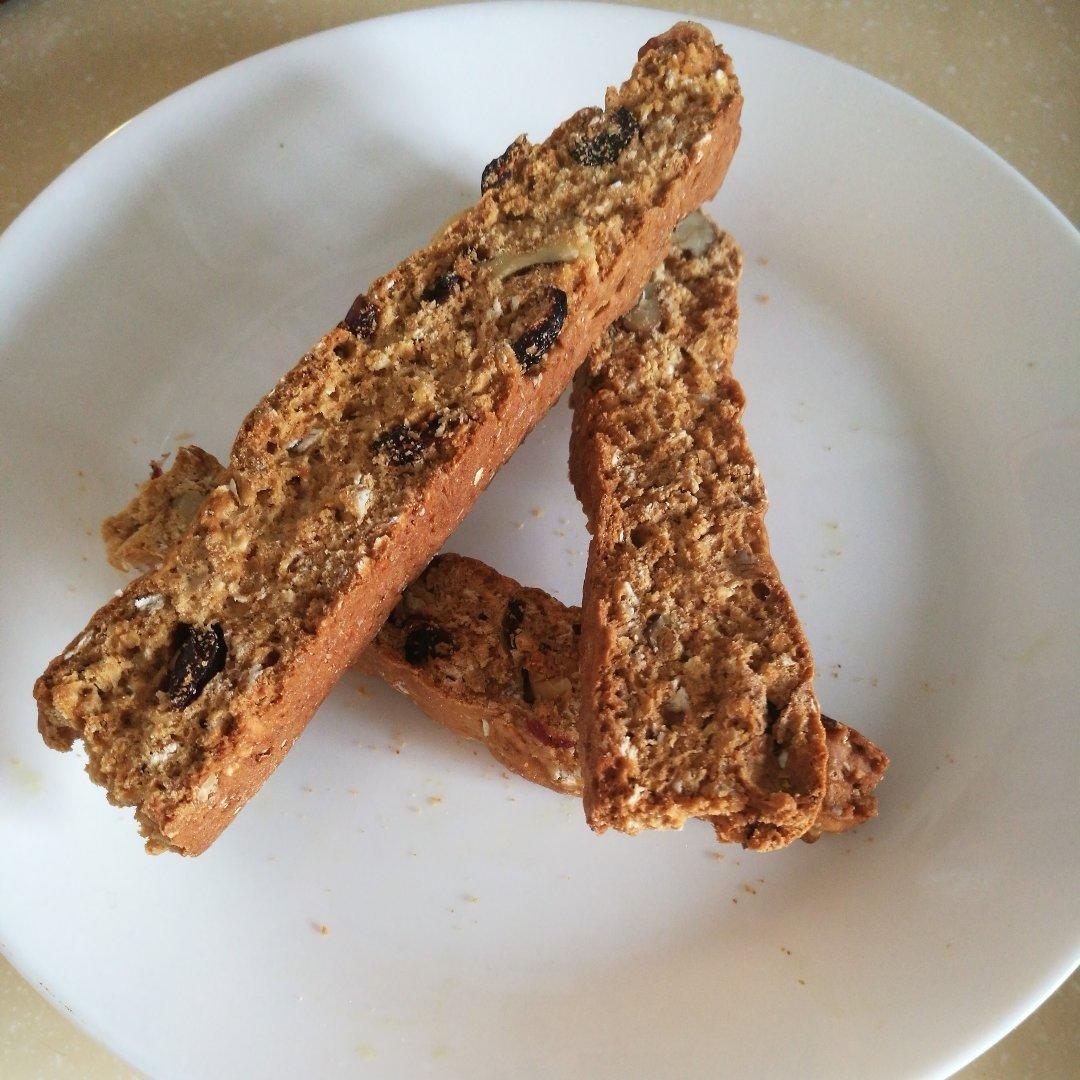【健康零食】燕麦坚果意式脆饼