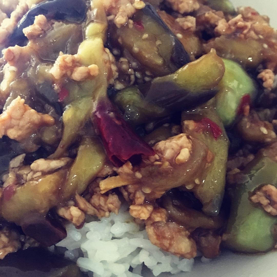 红烧肉沫茄子