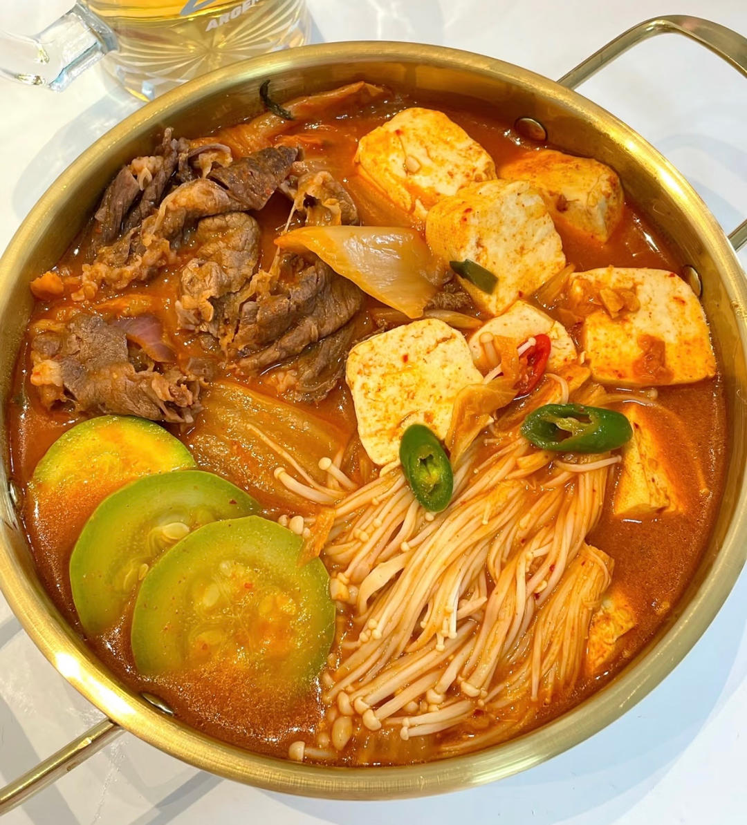 泡菜肥牛豆腐汤（韩式）