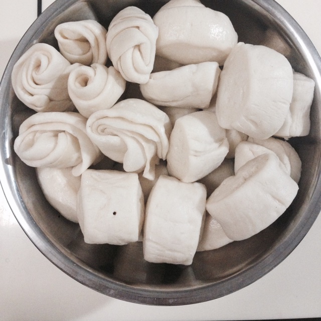 在面包机帮助下蒸馒头