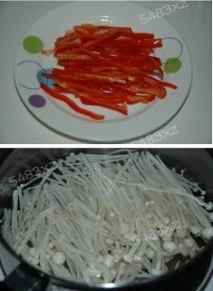 金针菇炒肉丝的做法 步骤2