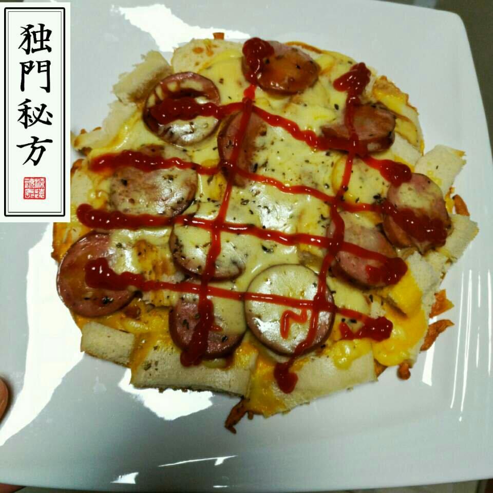 家庭版馒头底披萨