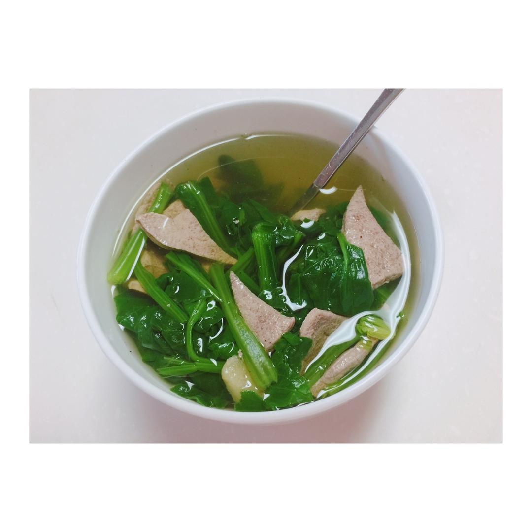 菠菜猪肝汤