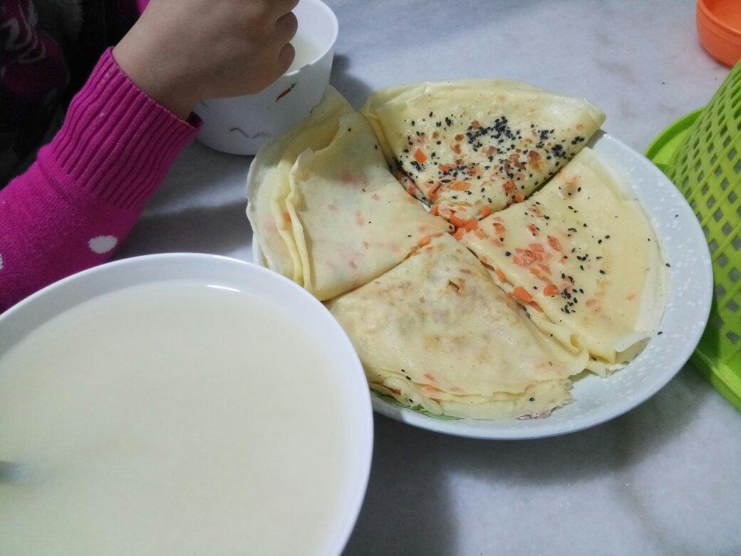 胡萝卜鸡蛋饼