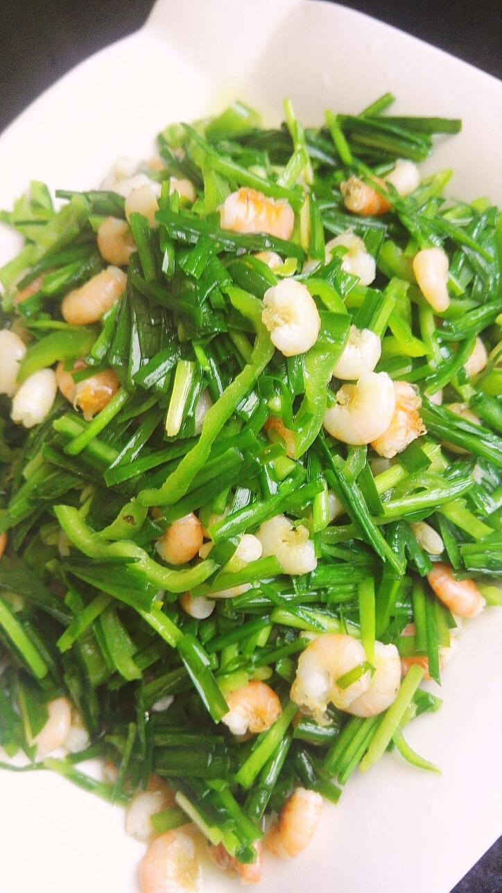 子虾炒韭菜的做法