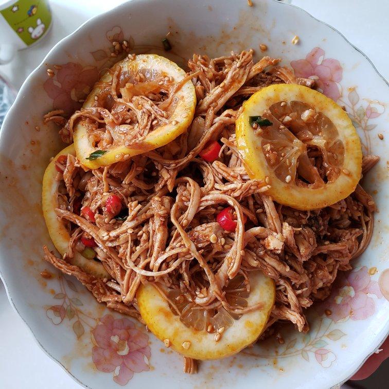 ✅ 第6道快手低脂菜✨清爽美味的柠檬鸡丝🍋鸡胸肉满分吃法💯