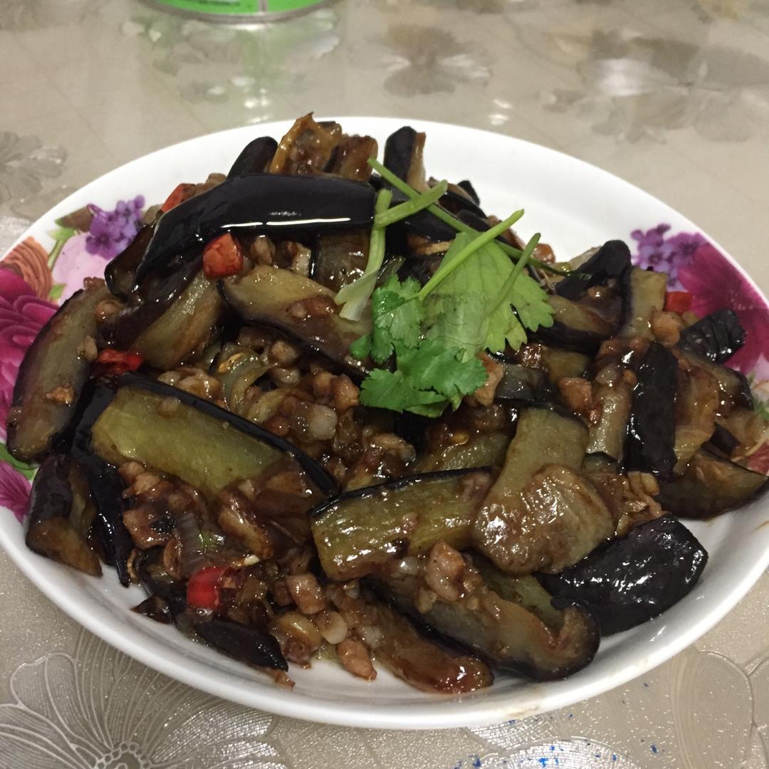 红烧肉沫茄子