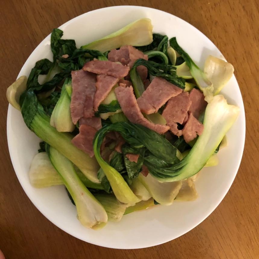 培根炒油菜