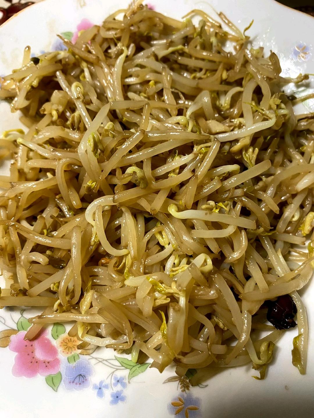 家庭版醋溜豆芽