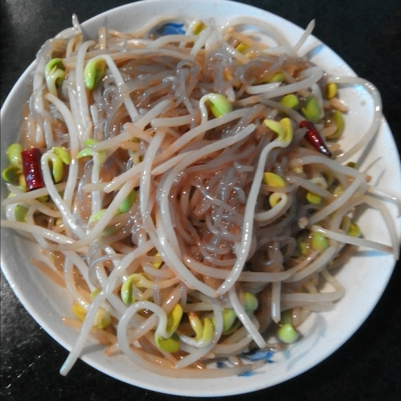 黄豆芽炒粉