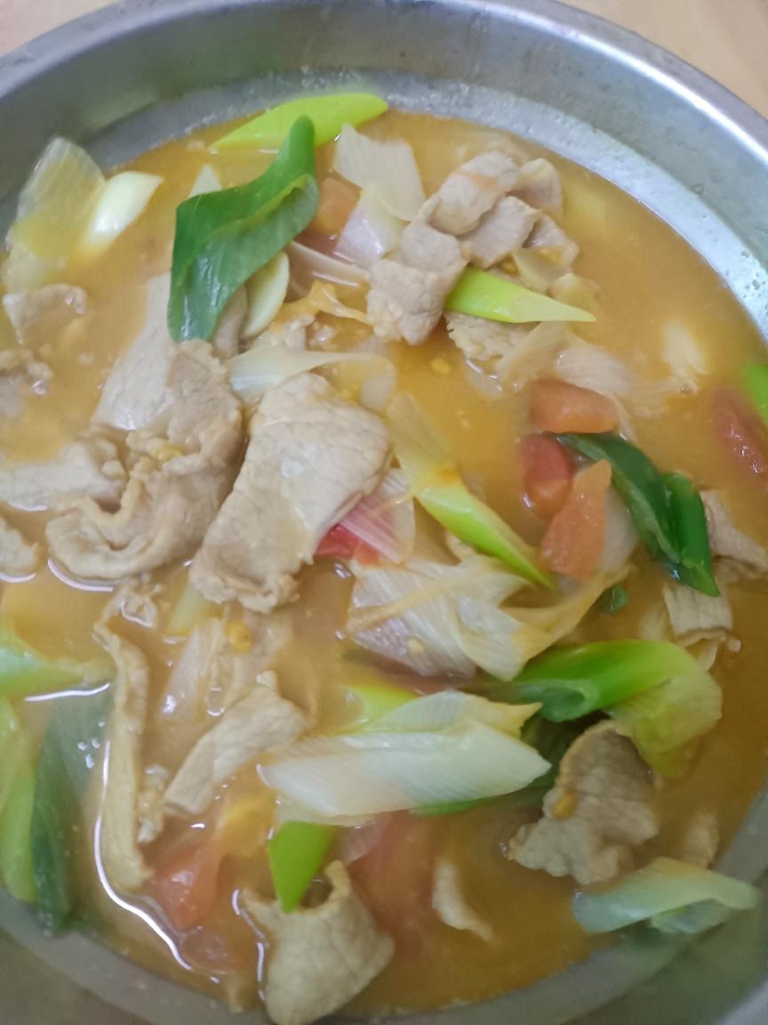 番茄猪肉的做法