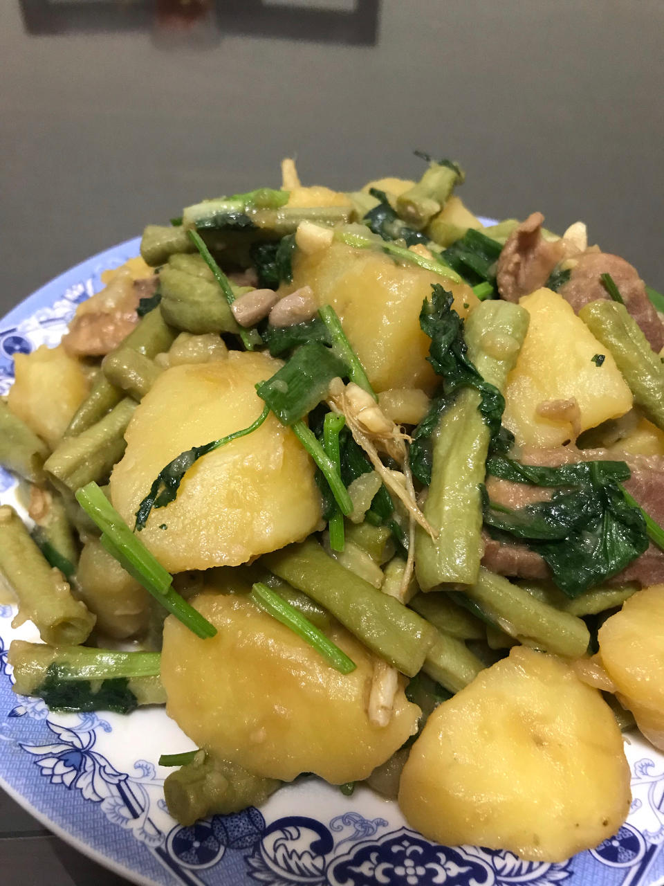 土豆焖芸豆