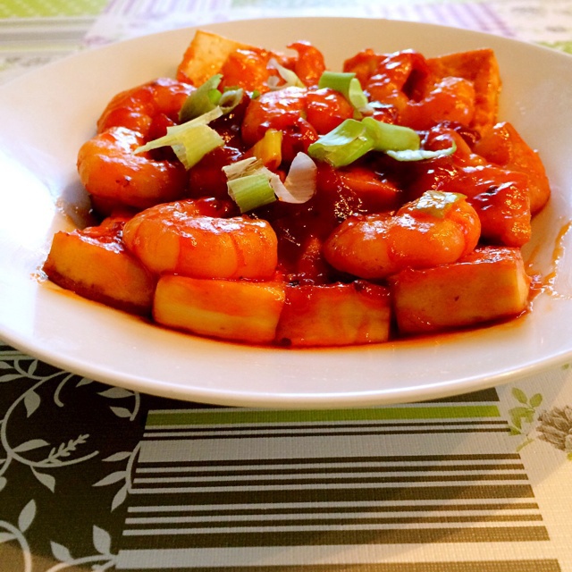鲜虾番茄豆腐