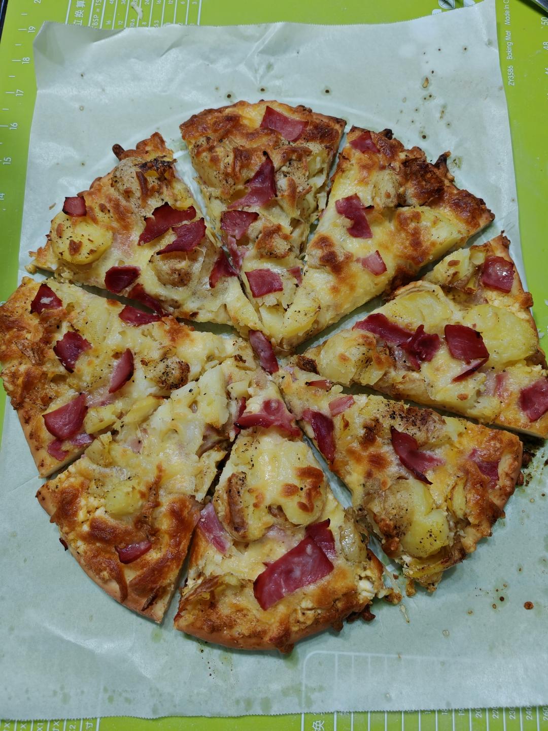 必胜客超好吃的土豆培根披萨