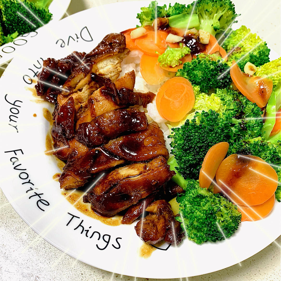 照烧鸡腿饭