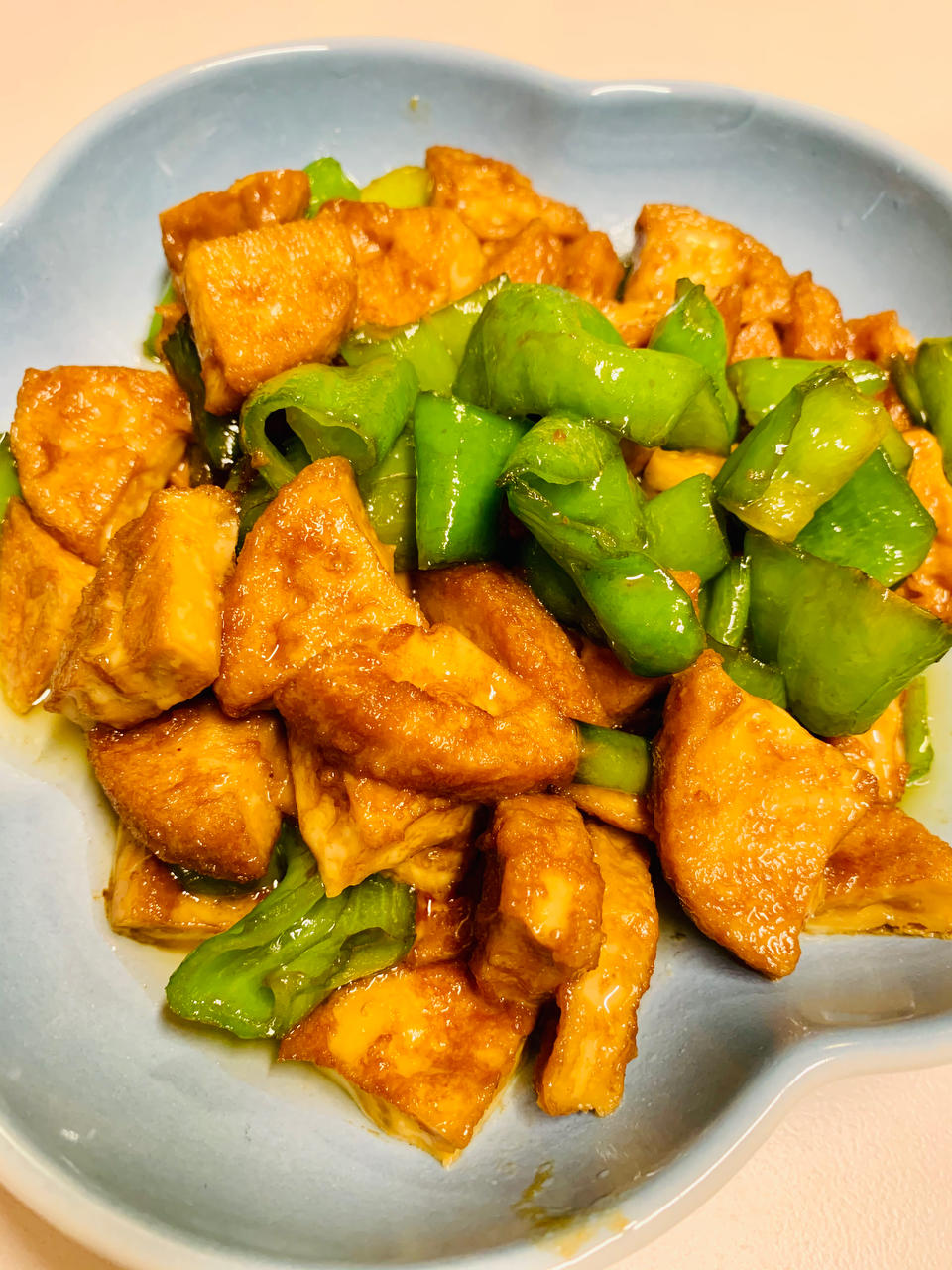 青椒炒素鸡