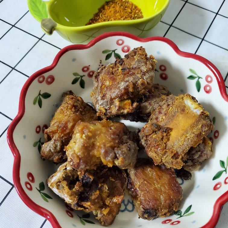 外酥里嫩的蒜香排骨【空气炸锅版】