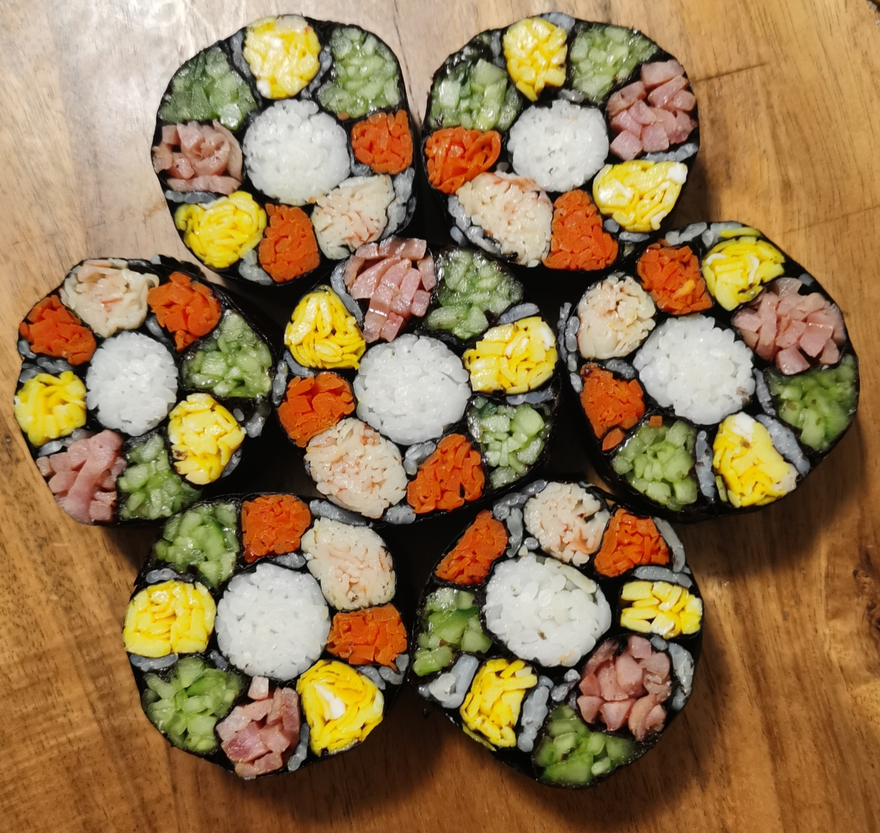 花朵寿司的做法