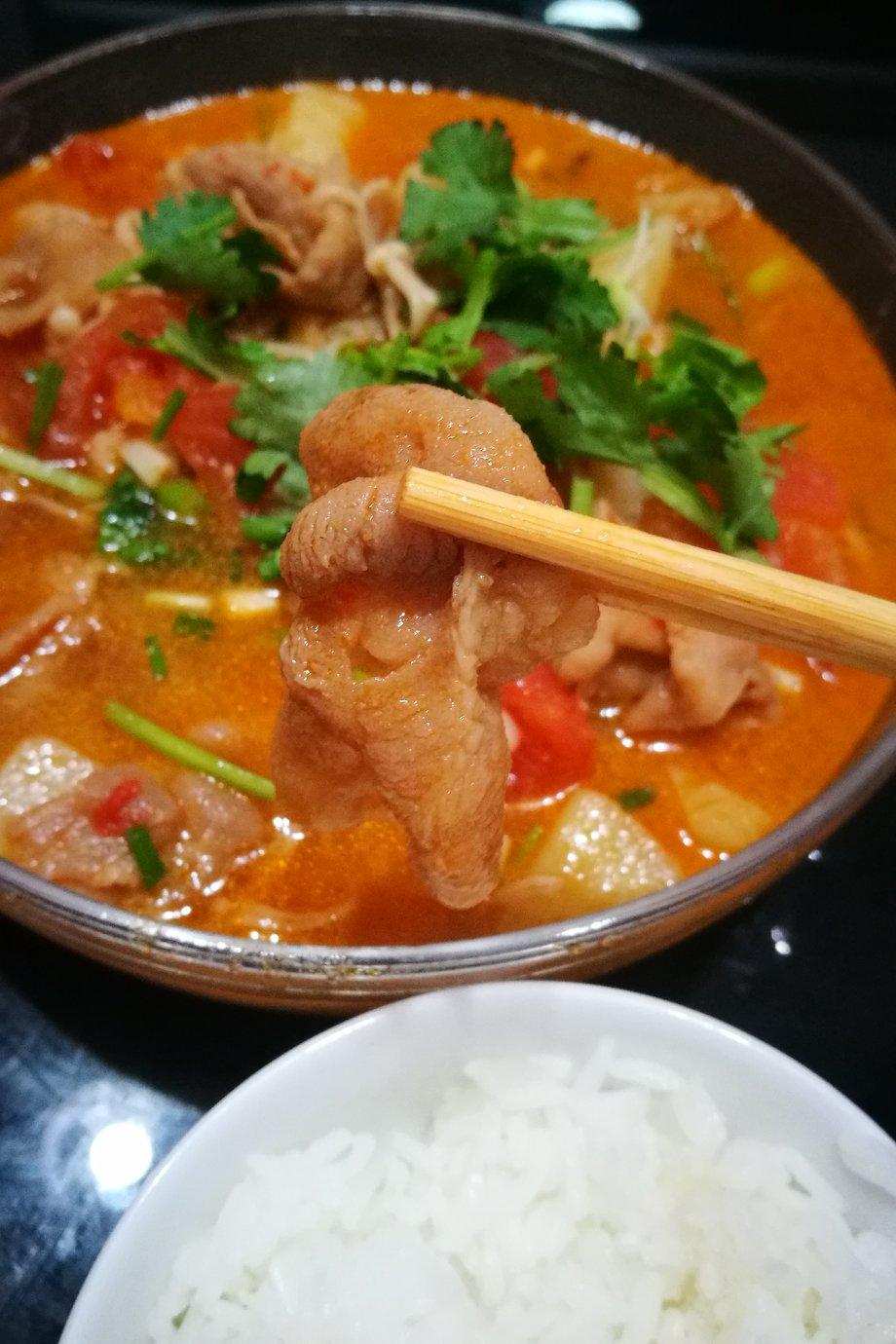 番茄土豆肥牛锅