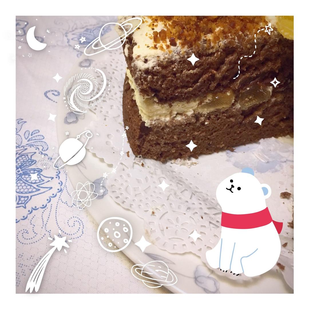 巧克力戚风裸蛋糕