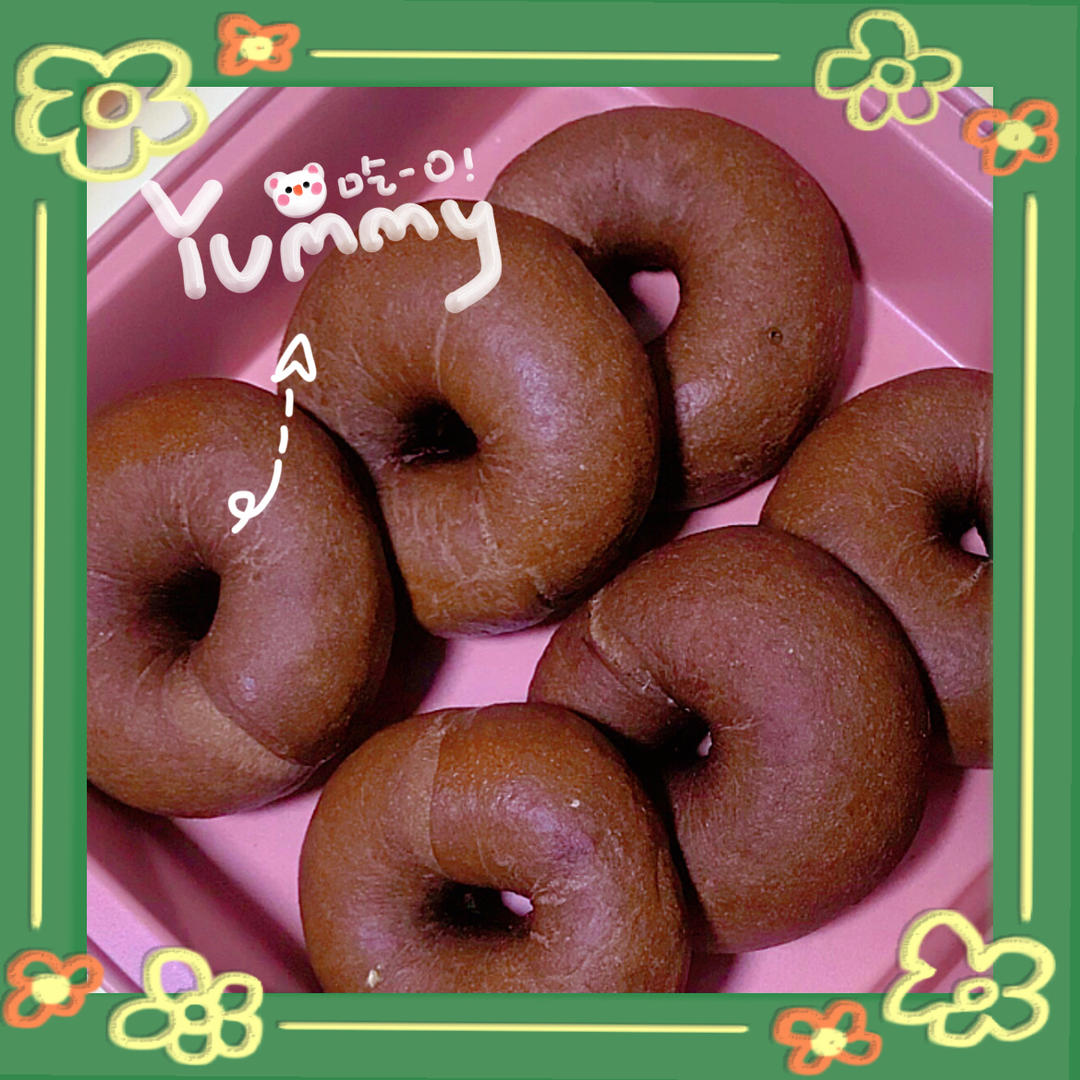 肉桂可可巧克力豆贝果