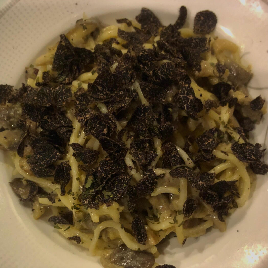 钱的味道：牛肝菌黑松露意面 Fettuccine with porcini mushroom and black truffle