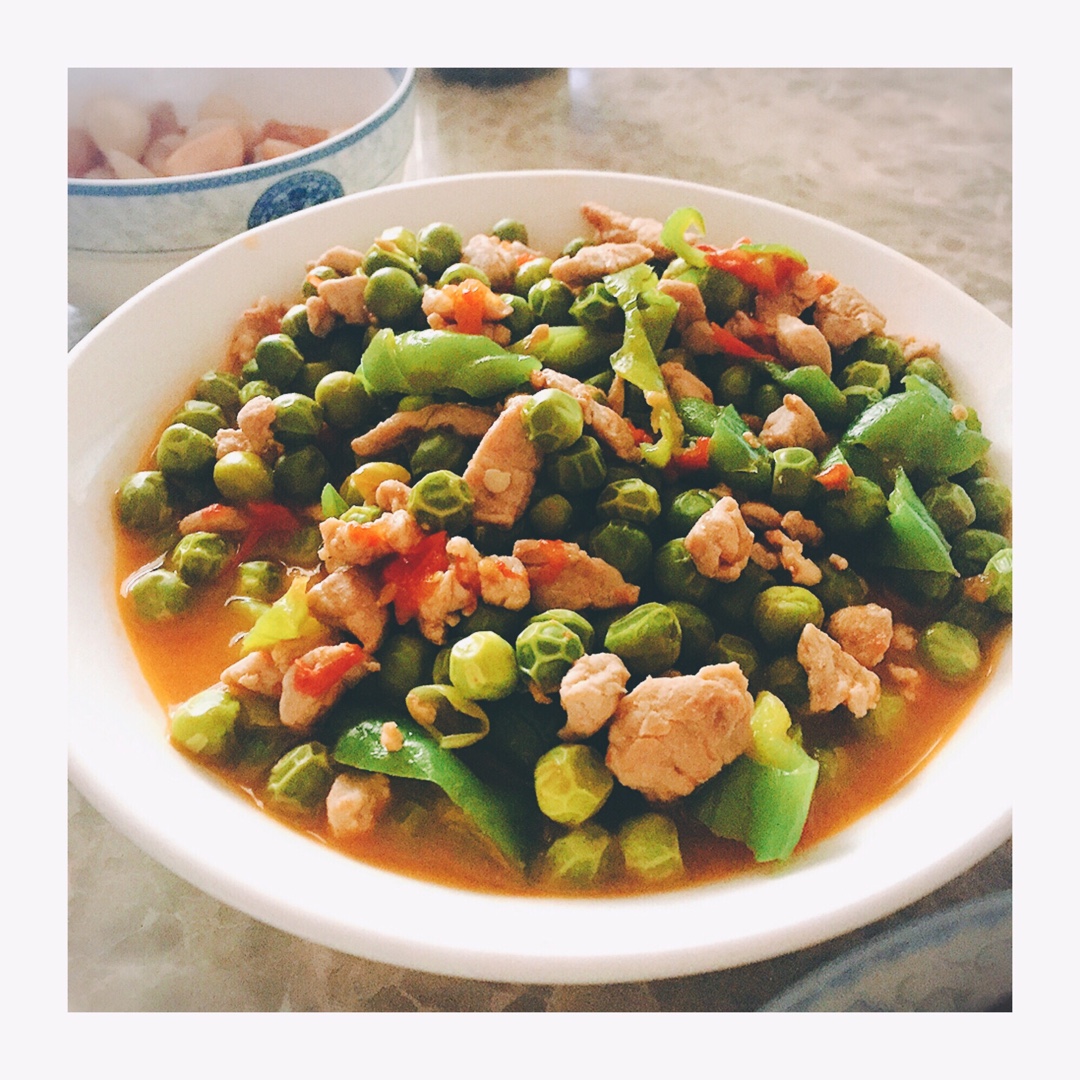 红烩青豆