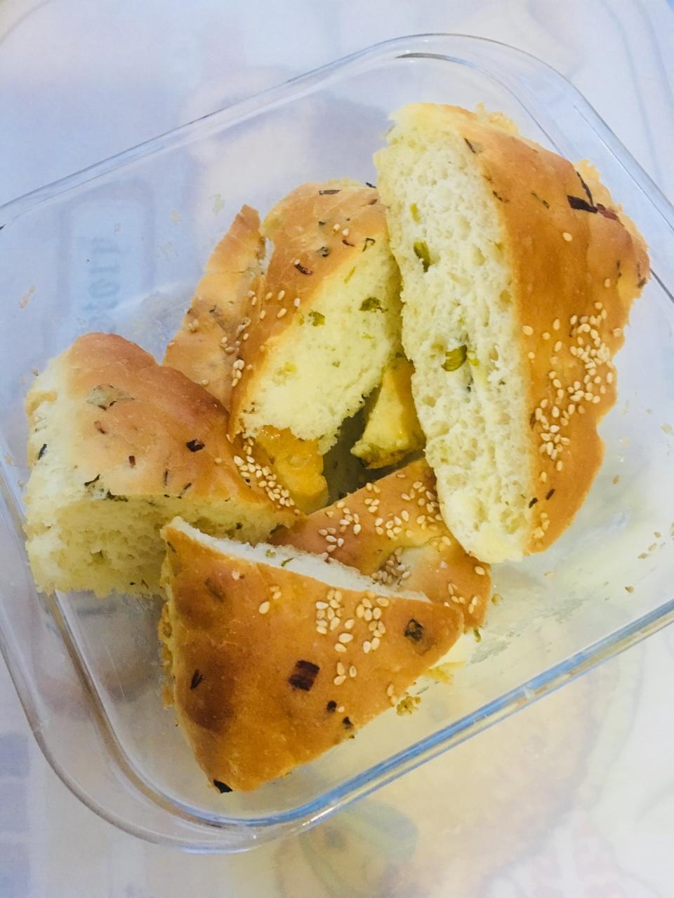 简易发面葱油饼（烤箱版）