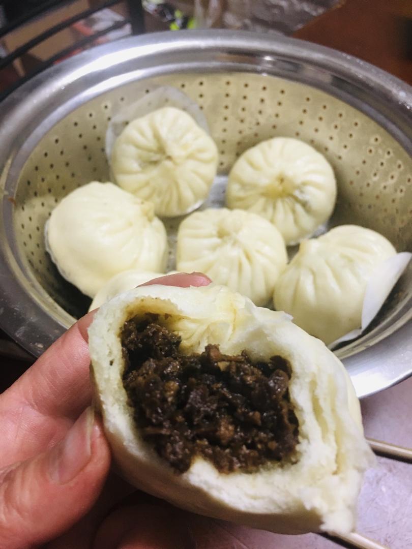 霉干菜肉包(一次发酵)