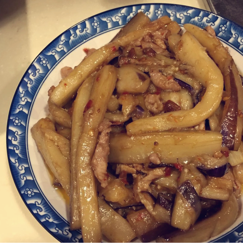 肉丝烧茄子