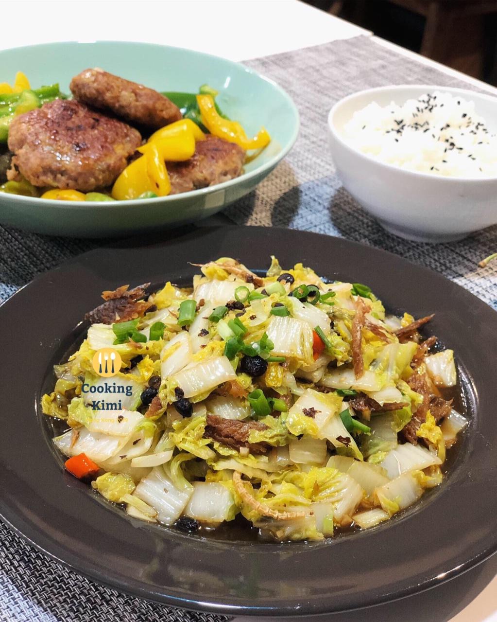 豆豉鲮鱼蒸白菜