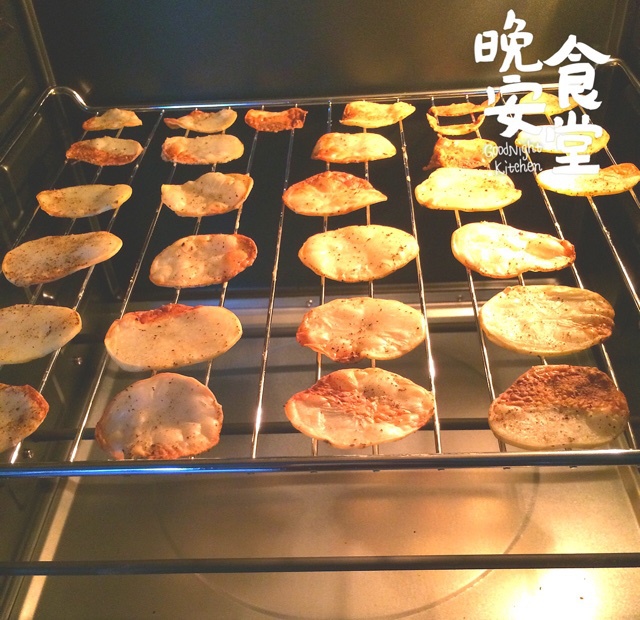 无油烤薯片