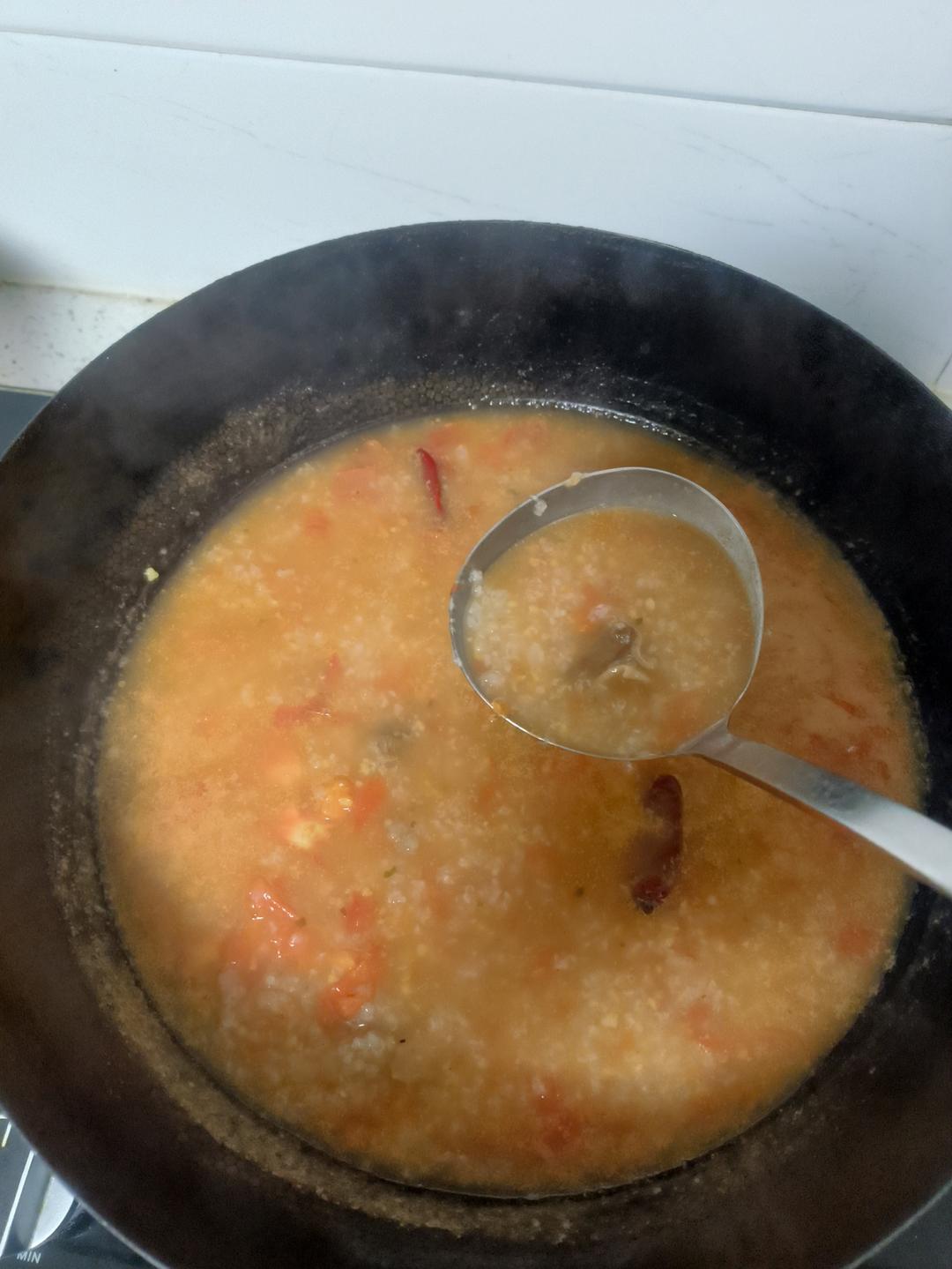 番茄牛肉粥
