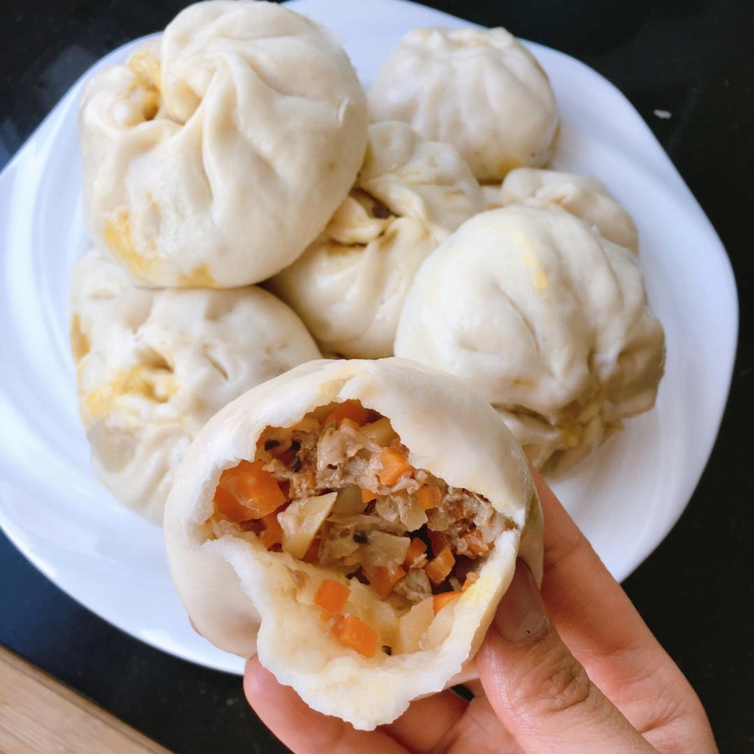 阿清崽-做的胡萝卜羊肉包子