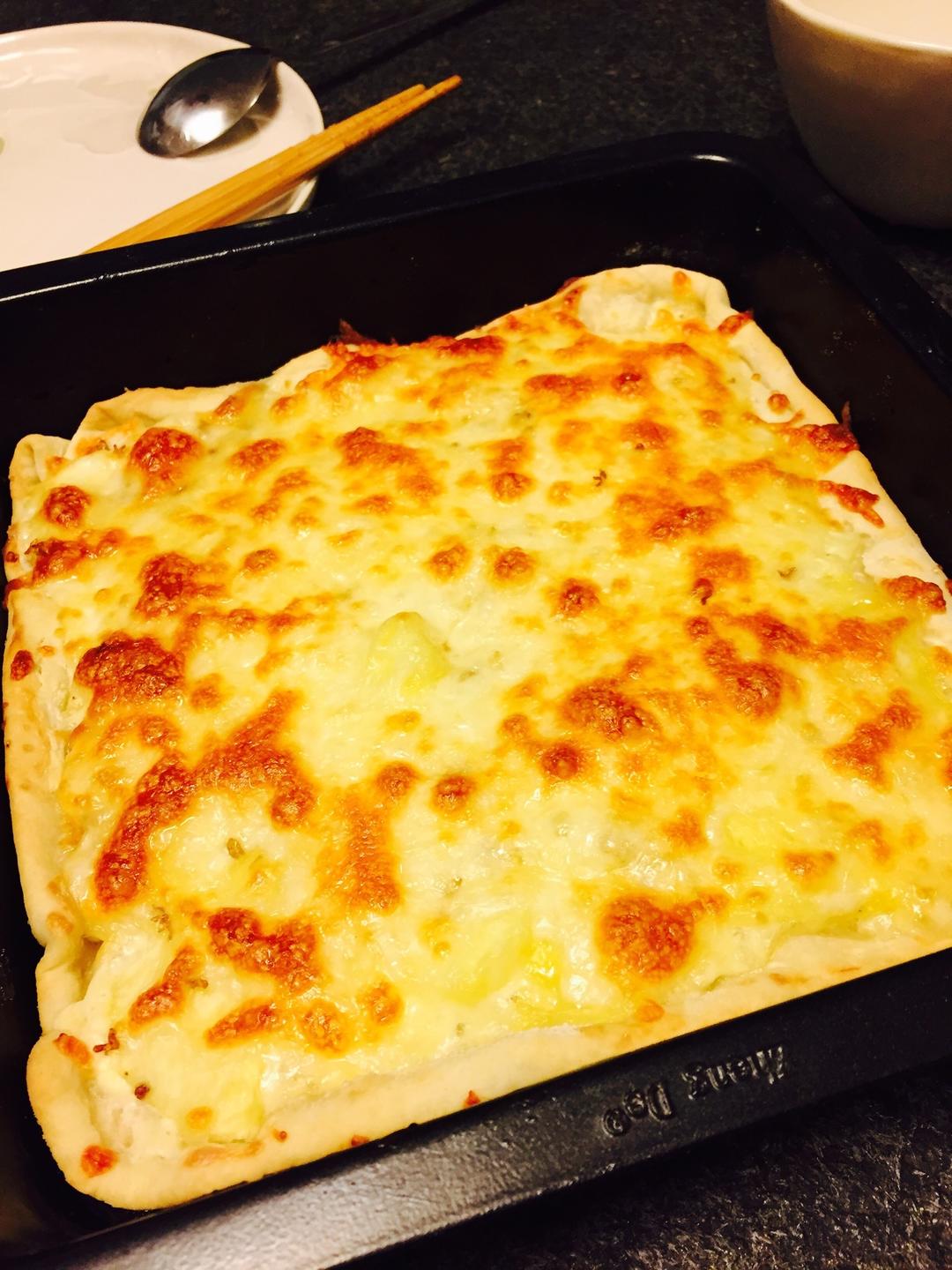 菠萝薄底披萨的做法 步骤3