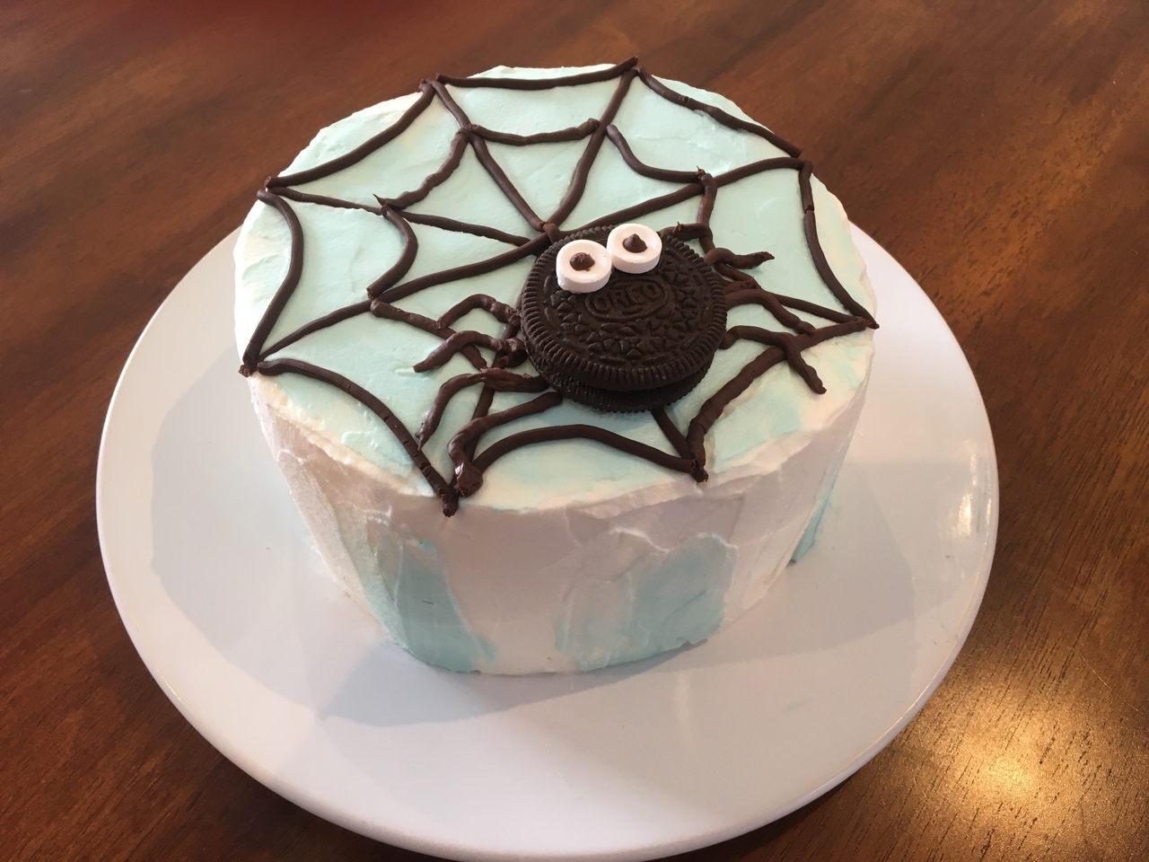 适合男孩的生日蛋糕——萌萌哒奥利奥小蜘蛛蛋糕