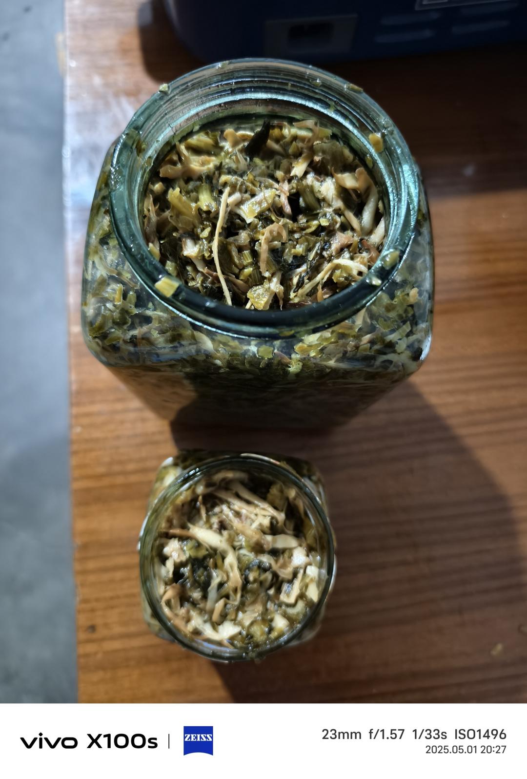 鲜笋的一种吃法与保存方法——笋丝雪菜与罐头
