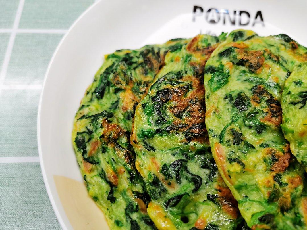 菠菜鸡蛋饼