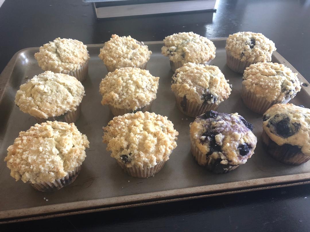 PH大师金宝酥顶蓝莓马芬蛋糕