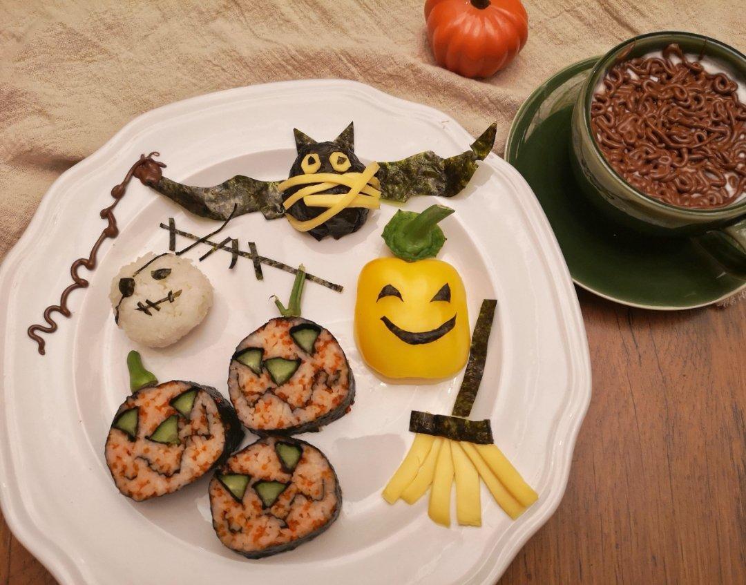 万圣节南瓜灯寿司