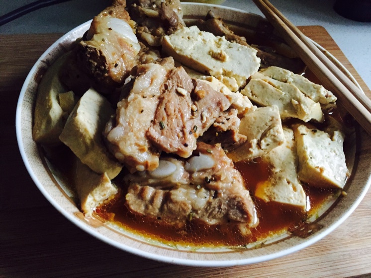 排骨蒸豆腐