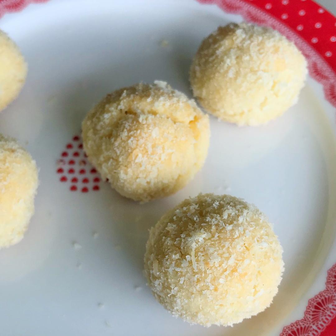 【视频】椰蓉小酥球（消耗蛋黄）童年美食