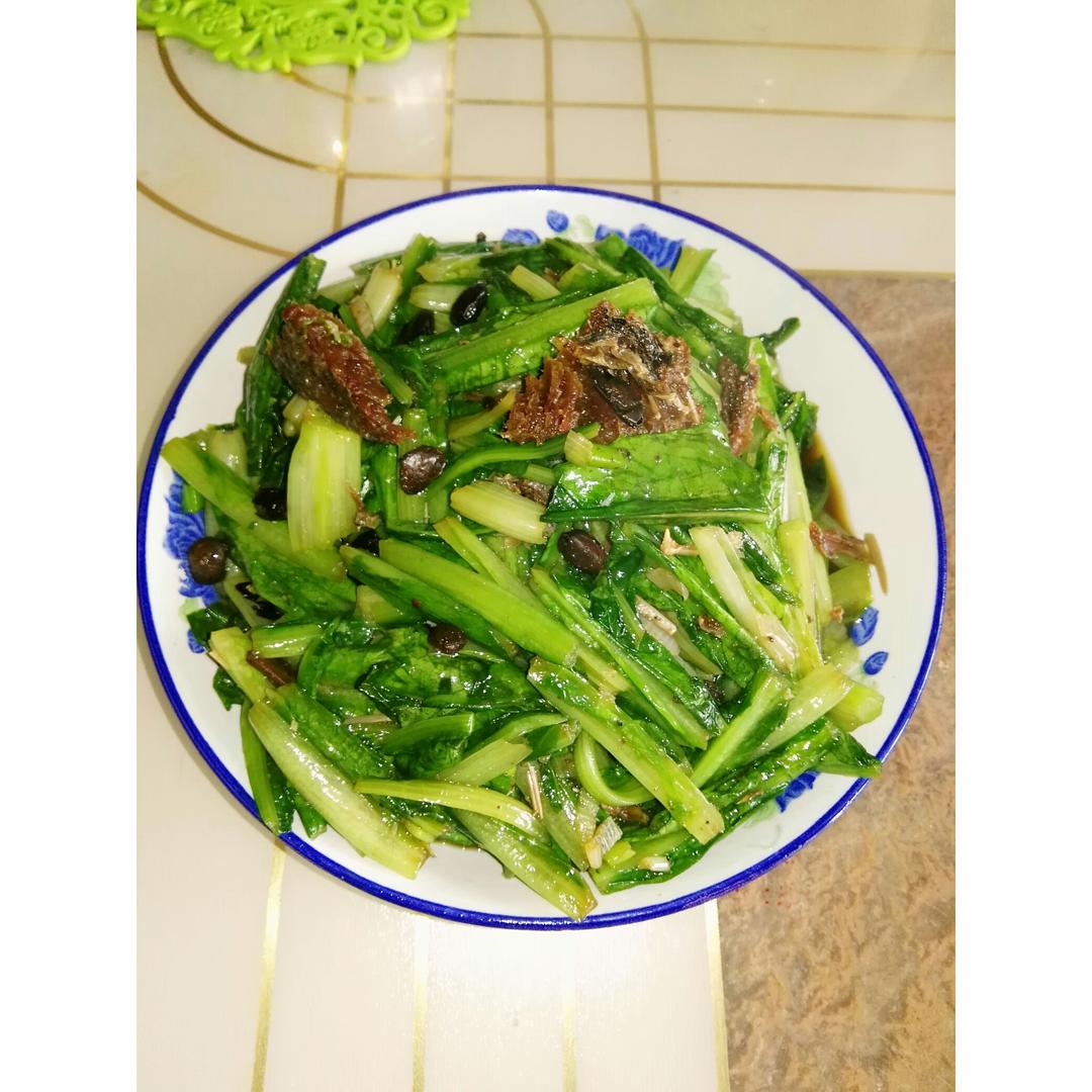 豆豉鲮鱼油麦菜